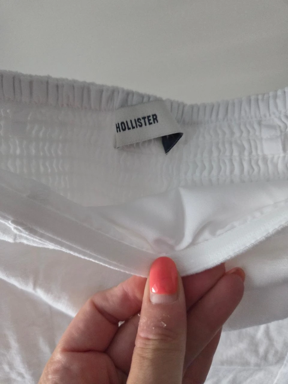Robe bustier dos nu en mélange lin Hollister blanche Taille XS – photo 4